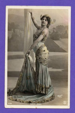 Mata Hari Exotic Dancer Vintage Photo Postcard 35