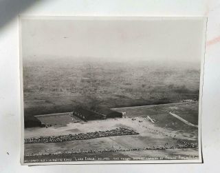 Old Photo 1928 Charles Lindbergh Landing At Panama Canal Zone France Field