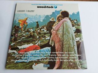 Woodstock 3 Lp Record Set Vg,  Sd 3 - 500 1970 Atlantic Records Canada