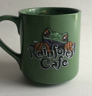 Rainforest Cafe 2000 Green Frog Cha Cha 16oz Coffee Tea Mug Cup
