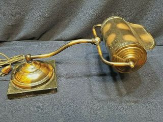 Antique Brass Roll Top Desk Piano Lamp Copper Flash Brass Japanned Faries