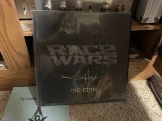 Mc Chris " Race Wars " Lp Signed And From When He Was Still A Mc