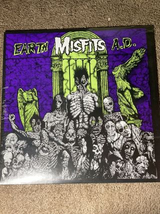 The Misfits Earth A.  D.  Vinyl Lp Punk Hardcore Danzig Fiend Club Ad