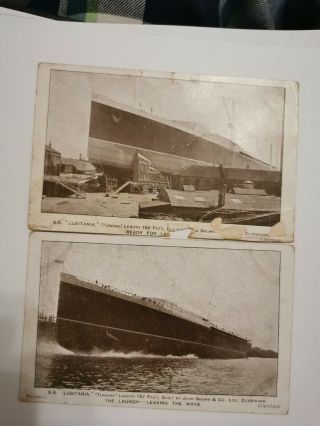 Vintage Postcard S.  S Lusitania