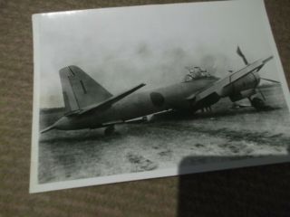 A2) Rare = Orig Photo = Japanese Ww2 = Rikugun Ki.  93 Crash