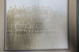 Vintage Photo,  Swim Team Large Size,  Orginal,  Very Old Photo