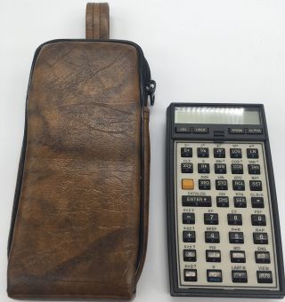 Hewlett - Packard Hp - 41c Vintage Programmable Calculator W/ Navigation Mod & Case