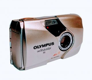 Vtg Olympus Stylus Epic Dlx Camera 35mm F2.  8 Panorama Weatherproof