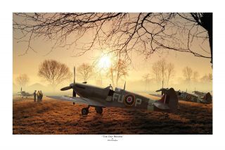 Wwii Ww2 Raaf Raf Supermarine Spitfire Aviation Art Photo Print - 8 " X 12 "
