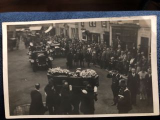 Chippenham Funeral Of Fireman Maurice Banks Aug 1929 Vintage Vehicle Nr1887