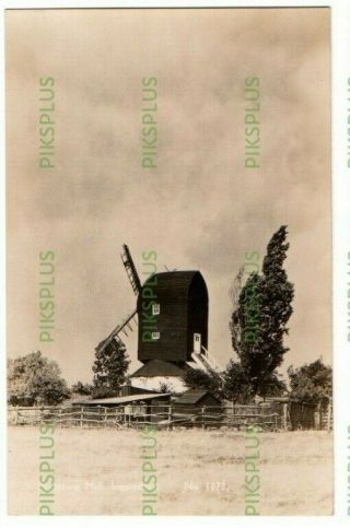 Old Postcard Fryerning Windmill Ingatestone Essex Real Photo Vintage C.  1930