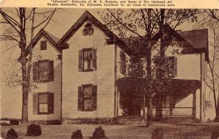 Scottsville Virginia W.  E.  Burgess Residence Idylwood Vintage Postcard Aa27947