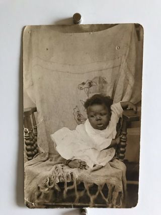 Americana African American Baby Christening Toes Photo Black White 1916 Ww1 W19
