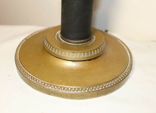 Antique French Empire Fine Quality Bronze Tole Brass Bouillotte Table desk Lamp 4