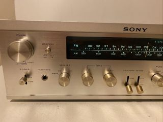 Vintage 1960s Sony STR - 6050 AM/FM Stereo Receiver Amplifier Phono JAPAN 3