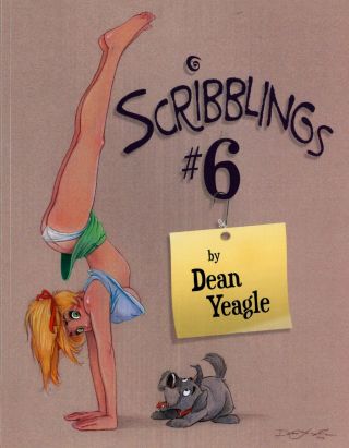 Dean Yeagle Signed W/ Art Mandy Scribblings 6 Sketch Book / Playboy