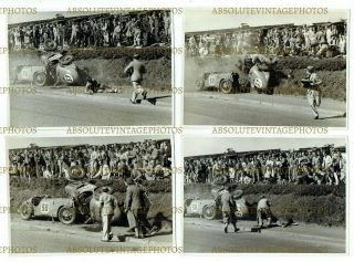Old Press Photos Motor Racing At Ards Singer Le Mans Crash 1935