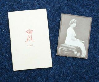 Ww1 1914 Princess Mary Christmas Gift Tin Contents: 1915 Card & Photo