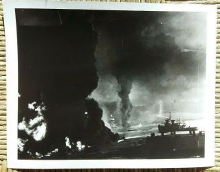 Ww2 Wwii Photo Pearl Harbor Dec 7 1941 Uss Oklahoma Maryland Us Navy