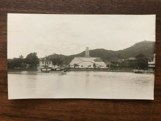 China Old Photo Amoy Canton Chefoo Swatow Monument Park River