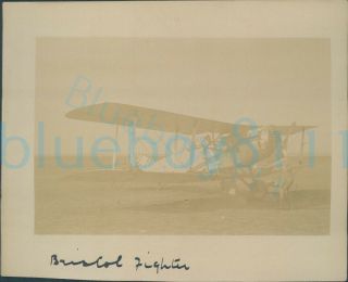 Ww1 Rfc Royal Flying Corps Photo Bristol Fighter And Officers