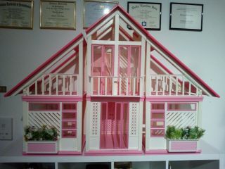 Mattel Vintage 1985 Barbie Pink A - Frame Dream House/dreamhouse