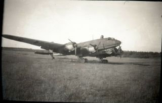 Ww2 German Captured Destroyed Airplane Scrapyard Negative Wwii (n3)
