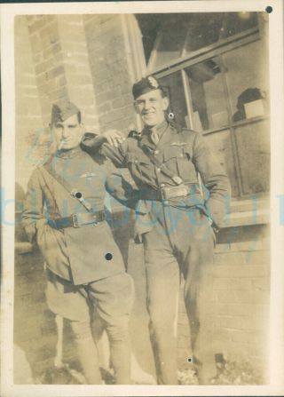 Ww1 4/1918 Rfc Royal Flying Corps Officers Lieutenant J F Young Left