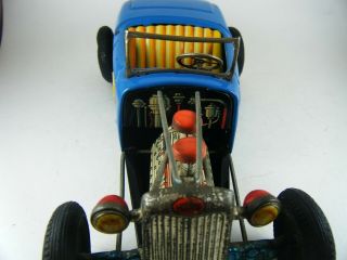 Vintage Bandai Tin Friction 1932 Ford Flathead V8 Hot Road Roadster Car 4