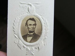 1860 ' s President Abraham Lincoln cdv photograph 2