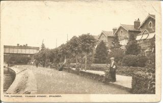 The Garden,  Thames Street,  Staines,  Surrey Vintage Photograph Postcard U5326