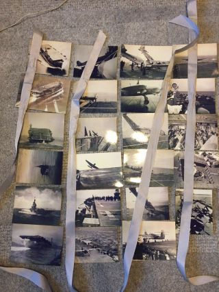 23x Ww 2 1940’s Photos Spitfires Others Aircraft Carrier Crashes