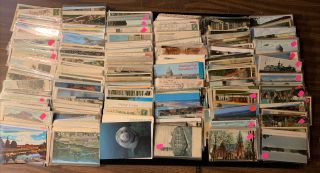 Large Group Of Vintage Post Cards Approximately 750 (fl)