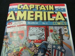 Captain America Comics 1 - Golden - Age 1st Appearance - Facsimile Comic