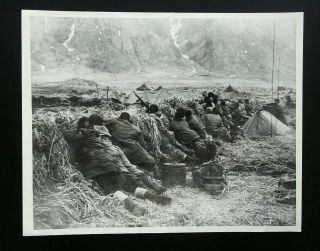 Ww2 Wwii Photo Us Army 7th Div Under Sniper Fire Massacre Bay Attu 1943