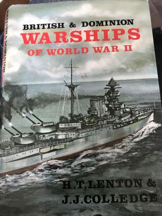 British And Dominion Warships Of World War Ii Hardcover Many Photos