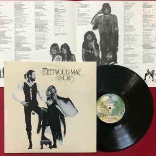 Fleetwood Mac Rumors Lp,  Poster Insert (1977) Orig Warner Bros Bsk 3010