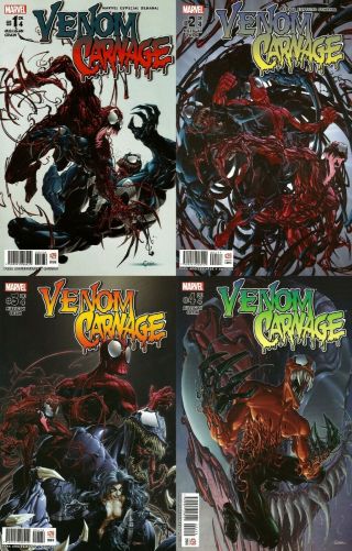 Marvel Mexico Venom Vs Carnage 1 - 4 Clayton Crain 1st Appearance Of Toxin