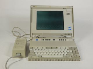 Vintage Ibm Ps/2 Portable Computer L40 - Sx With 65f0218 Ac Adapter Charger