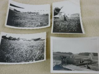Great Ww 2 Gi Photos Of German Fw 190 And German Bombers With Inscription On Bac