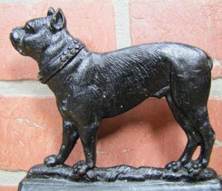 B&h Bradley & Hubbard Bulldog Antique Cast Iron Bookend Decorative Art Statue
