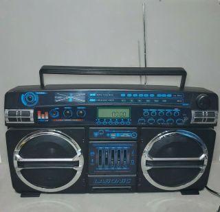 Extremely Rare Vintage Lasonic I - 931 Boombox Music System No Back Battery Cover