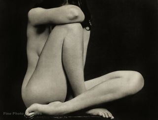 1950s Vintage Edward Weston Classic Female Nude Woman Photo Gravure Art 12x16