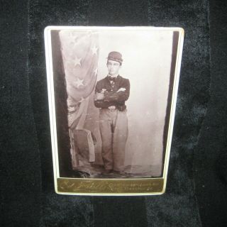 Cdv Photograph Of U.  S.  Army / Militia Soldier Pennsylvania