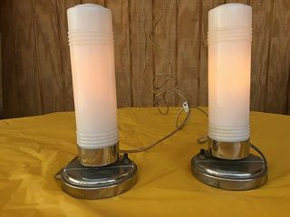 Vintage Art Deco Lamps Set Of 3 Boudoir,