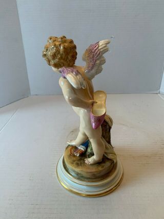 Antique Meissen porcelain group of Cupid with Marriage Contract 6