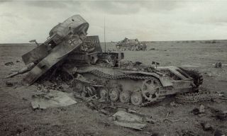 1943 Photo Wrecked German Tiger Tanks In Orel Area Russia World War 2