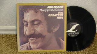 Jim Croce His Greatest Hits Album 1974 Vg,  Record