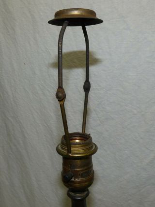 Antique Art Deco Bellova Boudoir Table Lamp Signed Base & Shade 1135 Acid Etched 6