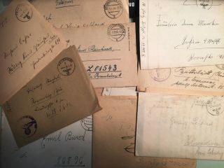 German Ww2 Army Set Of 13 Letters